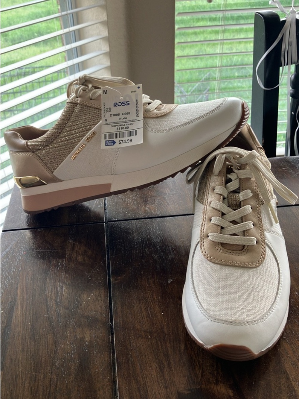 Michael Kors Beige & Cream Casual Sneakers